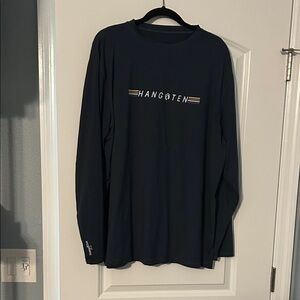 Hang Ten Long Sleeve T-Shirt – XL – Dark Gray – Surf Style Graphic